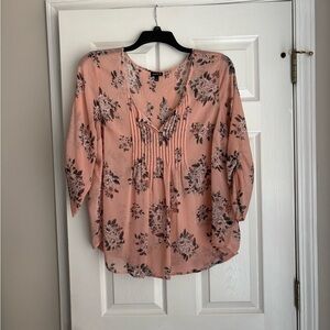 Torrid Blush Floral Blouse